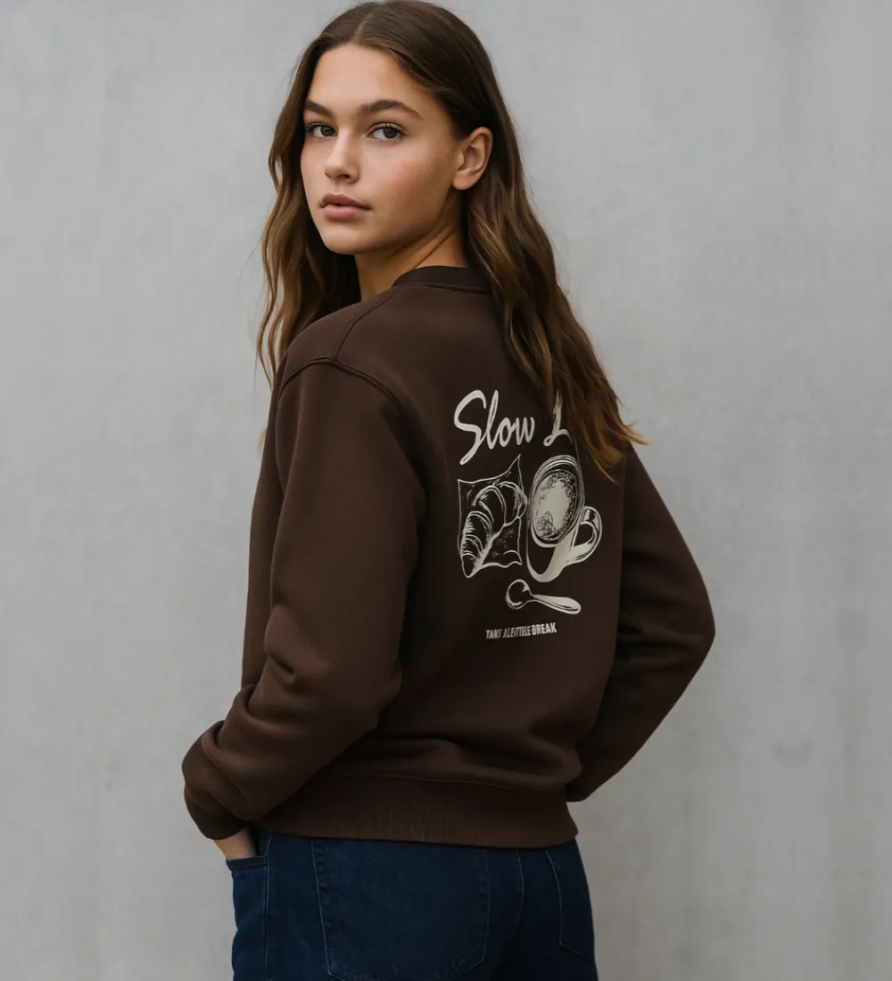Børn Hound Sweatshirts|Bluser>Sweatshirt - HdSofia - Dark Brown