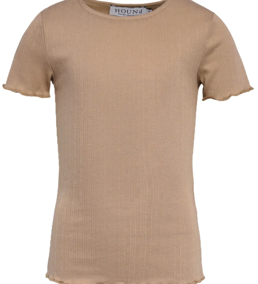 Børn Hound T-Shirts|T-Shirt - HdEmily - Sand