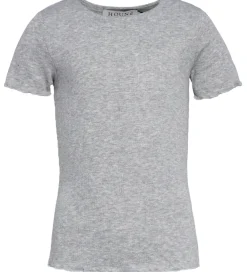 Børn Hound T-Shirts>T-shirt - Rib - HdEmily - Grey melangé
