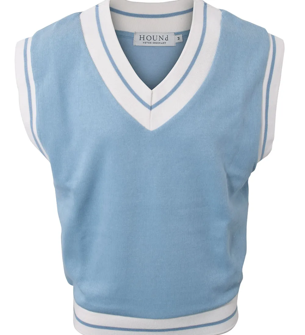 Børn Hound Veste|Vest - Tennis Vest - Strik - Light Blue