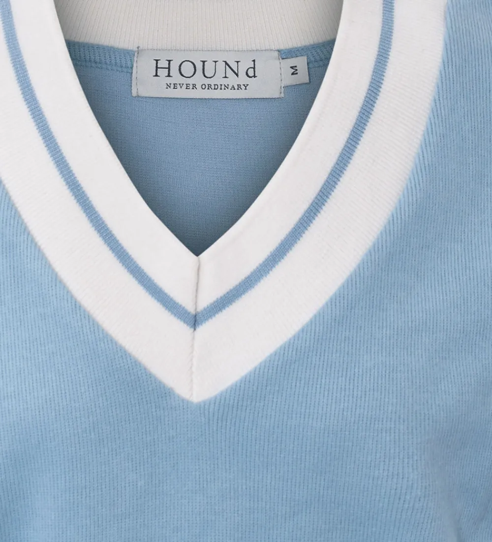 Børn Hound Veste|Vest - Tennis Vest - Strik - Light Blue