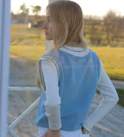 Børn Hound Veste|Vest - Tennis Vest - Strik - Light Blue