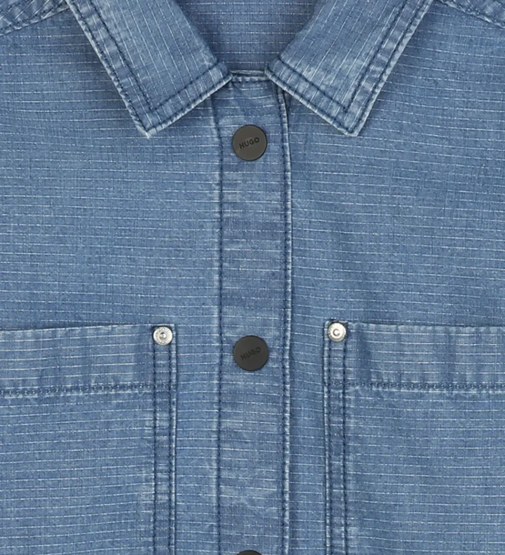Børn HUGO Skjorter|Skjorte - Denim - Stone Wash