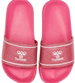 Hummel Badesandaler|Badesandal - Pool Slide Glitter Jr - Raspberry