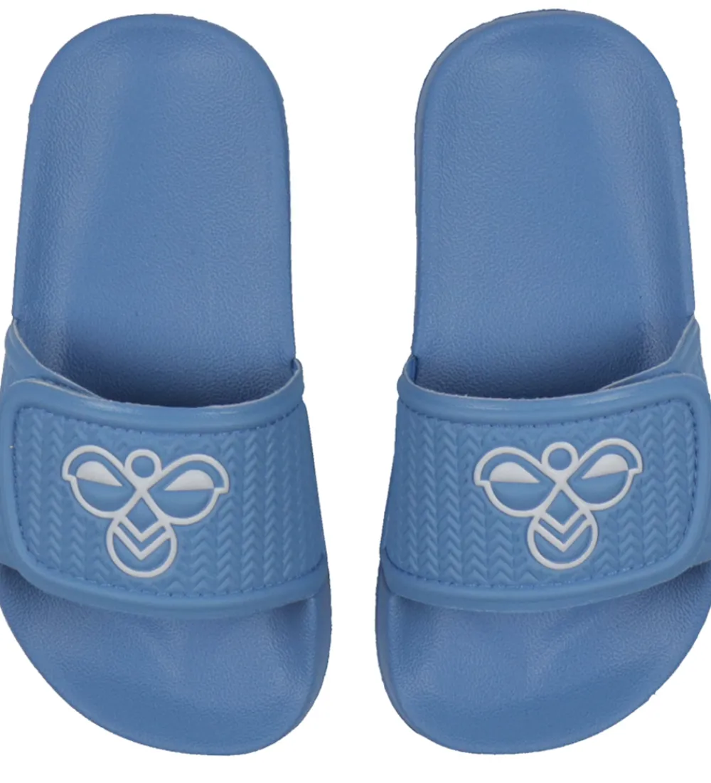 Hummel Badesandaler>Badesandaler - Pool Slide Jr - Lichen Blue
