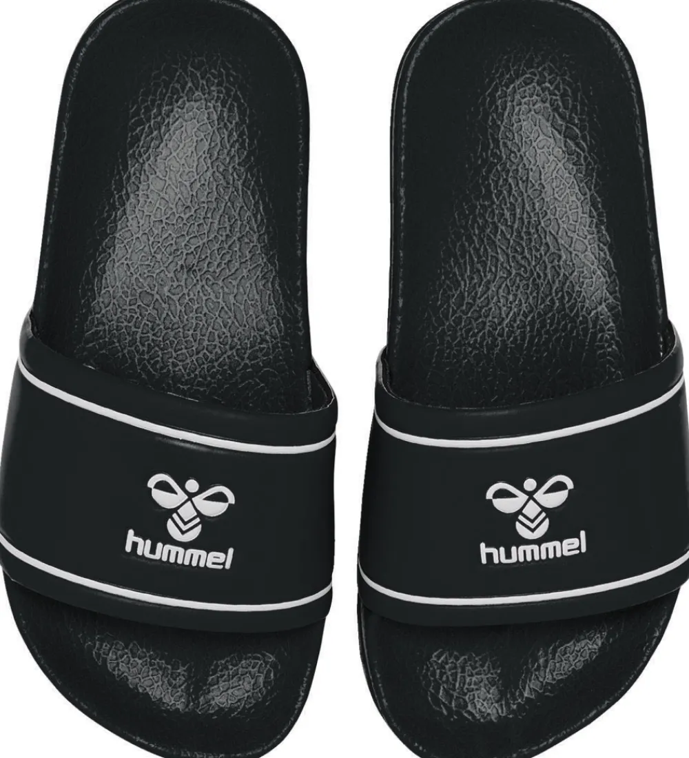 Hummel Badesandaler>Badesandaler - Pool Slide Jr - Sort/Hvid