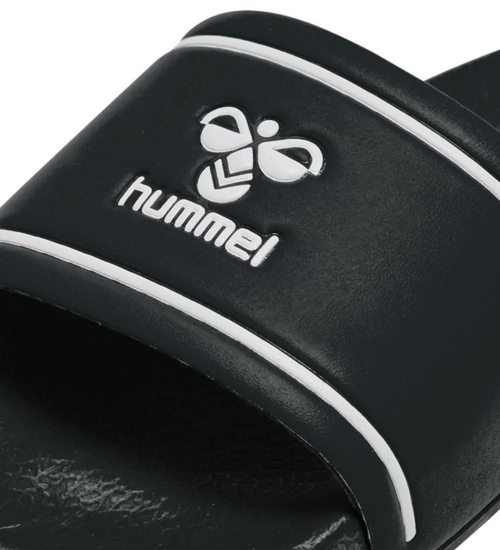 Hummel Badesandaler>Badesandaler - Pool Slide Jr - Sort/Hvid