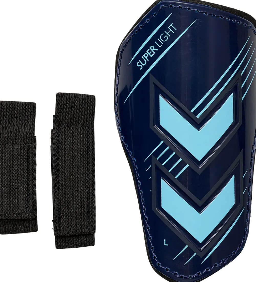 Hummel Benskinner|Fodbold|Benskinner - hmlSHIN Super Light - Marine/Blue Fish