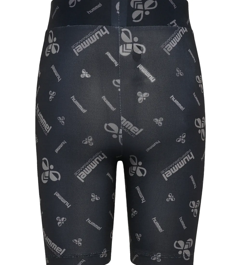 Børn Hummel Shorts Og Knickers>Cykelshorts - hmlJR - Black/Ebony m. Logo