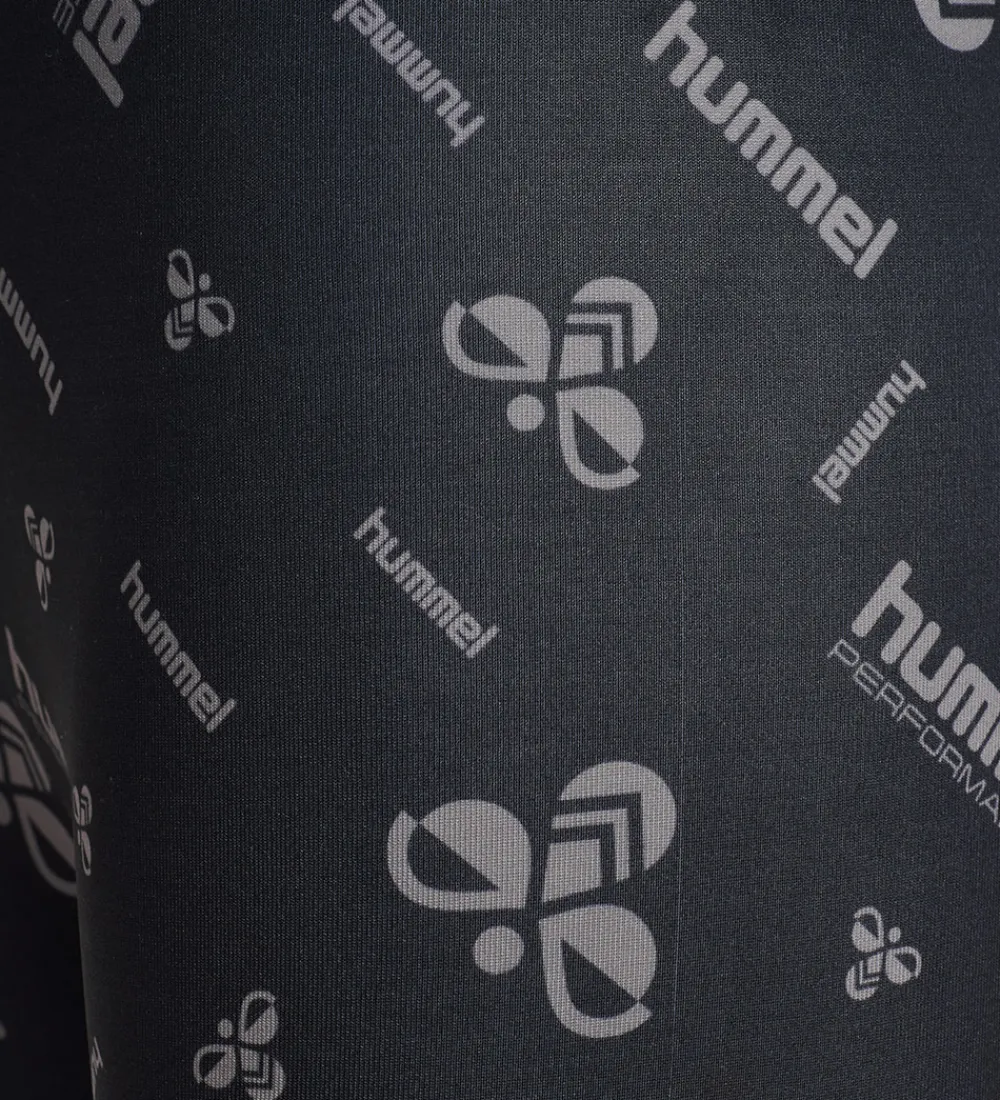 Børn Hummel Shorts Og Knickers>Cykelshorts - hmlJR - Black/Ebony m. Logo