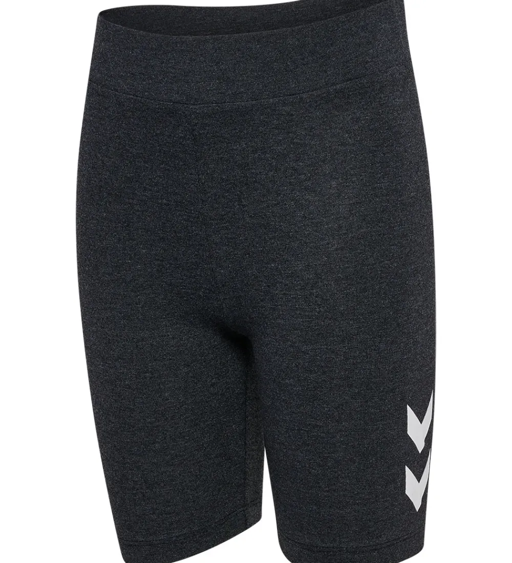 Børn Hummel Shorts Og Knickers>Cykelshorts - hmlJR - Black Melange