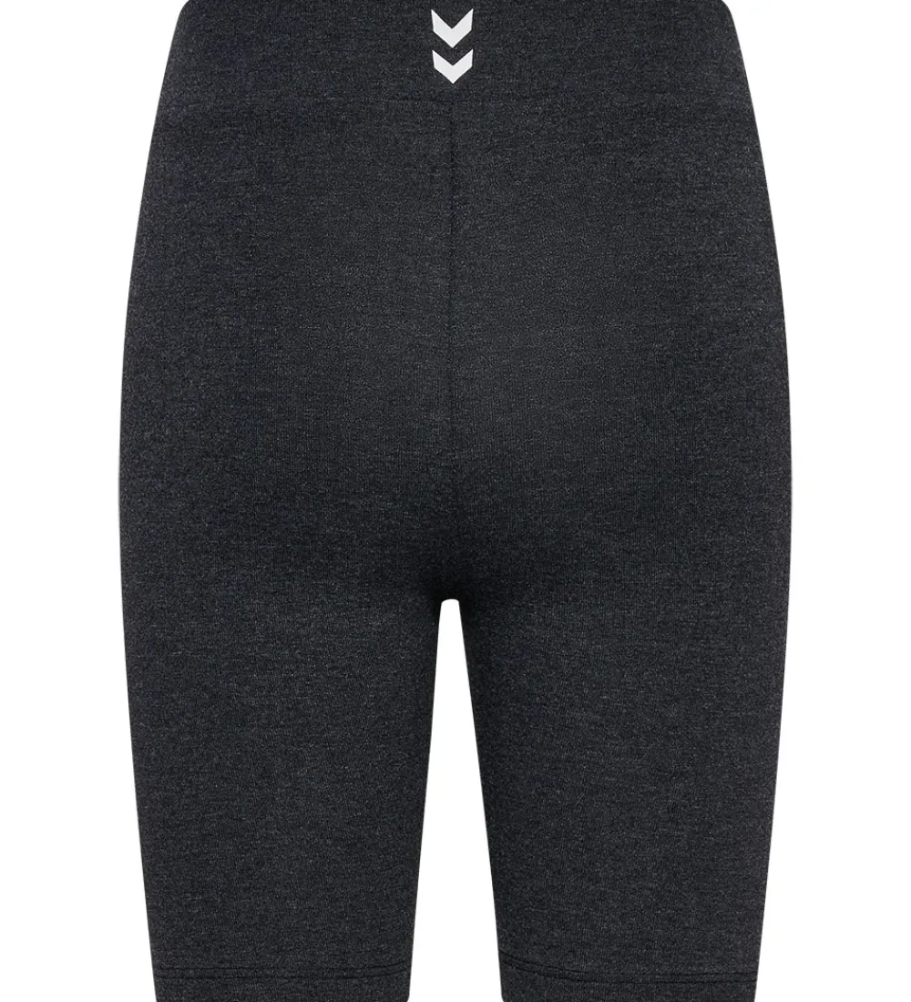 Børn Hummel Shorts Og Knickers>Cykelshorts - hmlJR - Black Melange