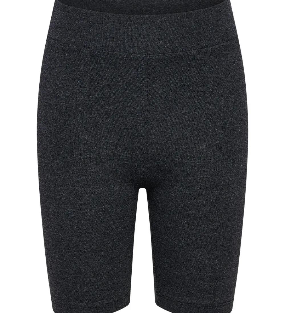 Børn Hummel Shorts Og Knickers>Cykelshorts - hmlJR - Black Melange