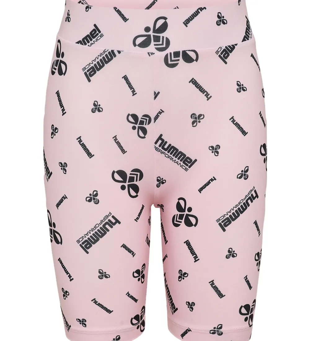 Børn Hummel Shorts Og Knickers>Cykelshorts - hmlJR - Barely Pink m. Logo