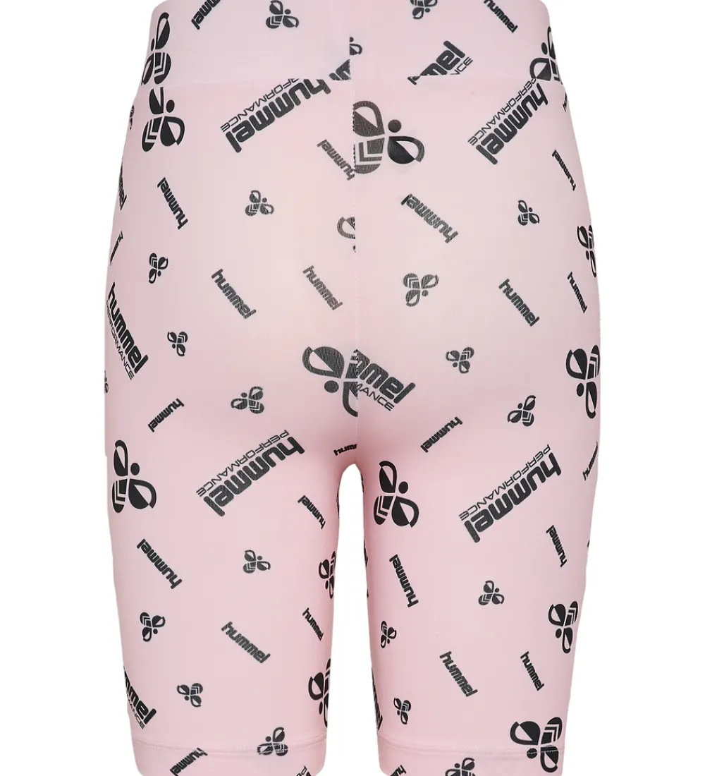 Børn Hummel Shorts Og Knickers>Cykelshorts - hmlJR - Barely Pink m. Logo