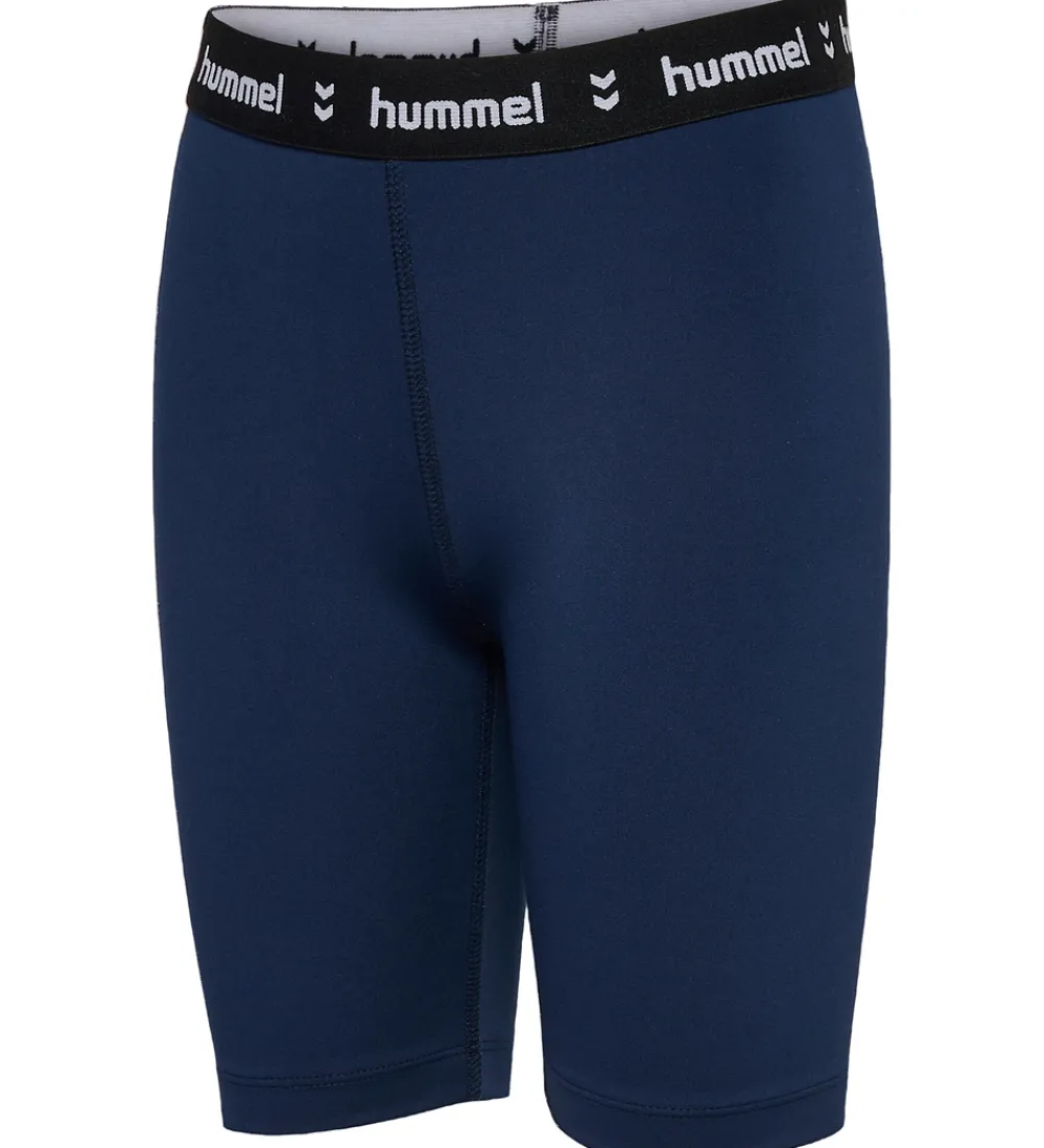 Børn Hummel Shorts Og Knickers>Cykelshorts - hmlJR Pulse - Dress Blues