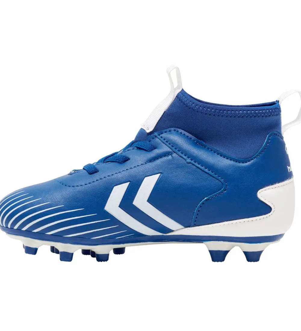 Hummel Fodboldstøvler - Græs (Fg)|Fodboldstøvler - Prestige F.G Jr - Blå