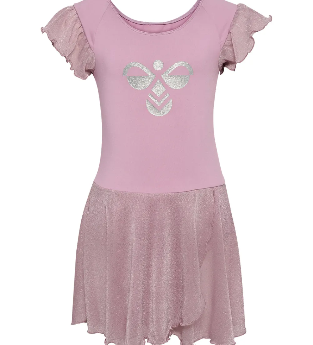 Hummel Gymnastiktøj|Træning Og Gymnastik>Gymnastikdragt - HmlJR Mix Glitter - Lavender Mist/Glitte
