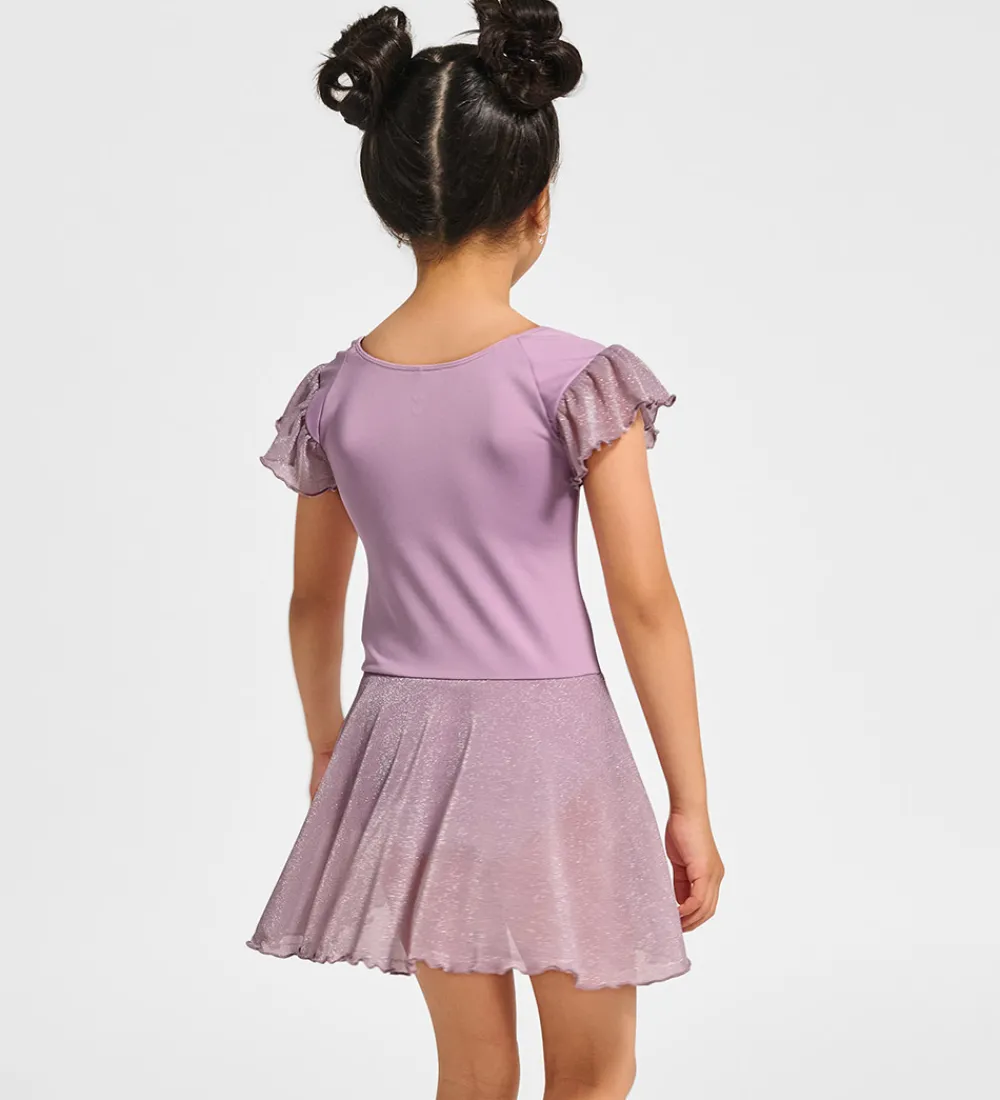 Hummel Gymnastiktøj|Træning Og Gymnastik>Gymnastikdragt - HmlJR Mix Glitter - Lavender Mist/Glitte