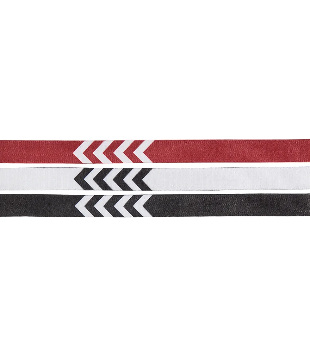 Hummel Teamsport Hårbånd|Hummel Hårbånd - 3-pak - Hvid/Sort/Rød