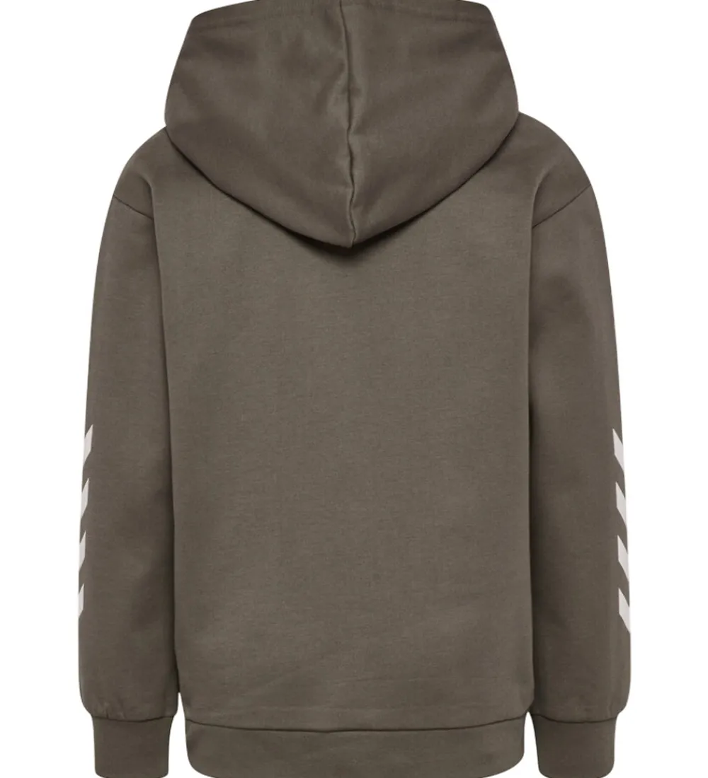 Børn Hummel Hættetrøjer|Hættetrøje - HmlJR - Dark Night m. Logo