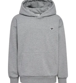 Børn Hummel Hættetrøjer|Hættetrøje - HmlJR - Gråmeleret