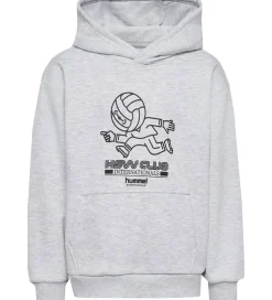 Børn Hummel Hættetrøjer>Hættetrøje - HmlJR - Headball - Light Grey Melange