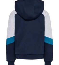 Børn Hummel Hættetrøjer>Hættetrøje - hmlJR - m. Lynlås - Dress Blues