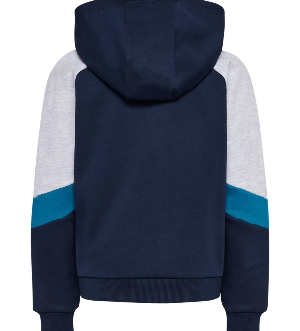 Børn Hummel Hættetrøjer>Hættetrøje - hmlJR - m. Lynlås - Dress Blues