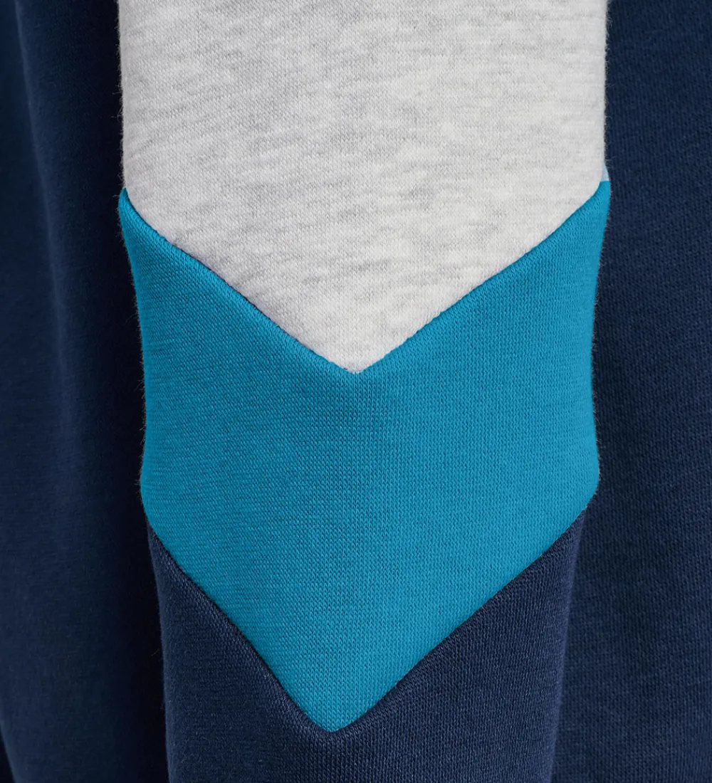 Børn Hummel Hættetrøjer>Hættetrøje - hmlJR - m. Lynlås - Dress Blues