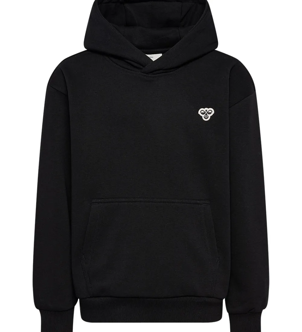 Børn Hummel Hættetrøjer>Hættetrøje - HmlJR - Sort m. Logo