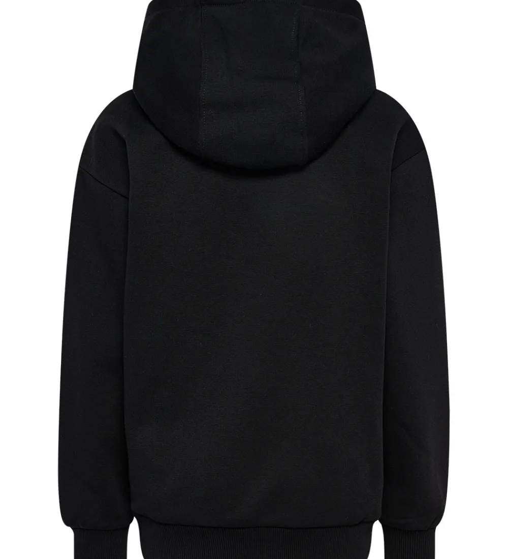 Børn Hummel Hættetrøjer>Hættetrøje - HmlJR - Sort m. Logo