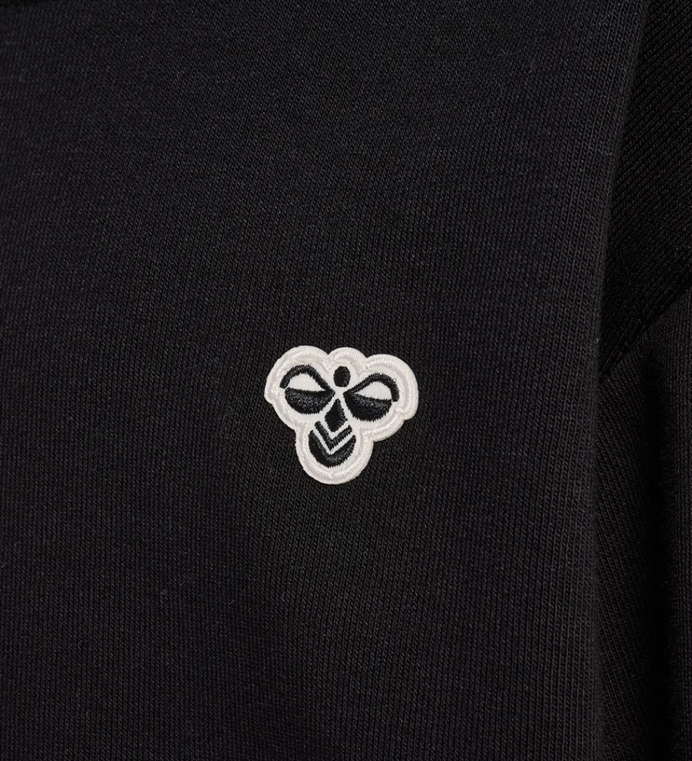 Børn Hummel Hættetrøjer>Hættetrøje - HmlJR - Sort m. Logo