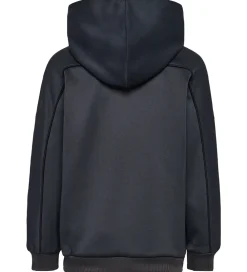 Børn Hummel Hættetrøjer>Hættetrøje - hmlJR Performance - Interlock Hoddie - Ebony