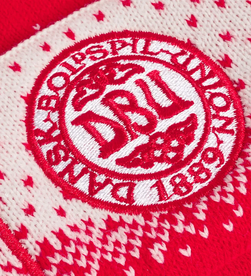 Børn Hummel Huer Og Hatte|Hue - Strik - hmlDBU Fan Xmas Kids - Tango Red