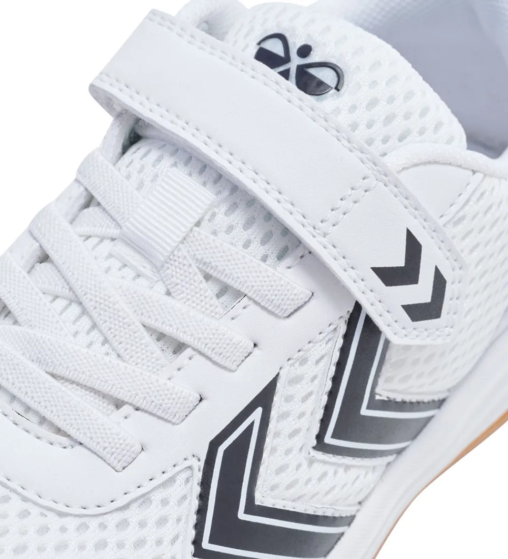 Hummel Indendørssko|Fodboldstøvler - Indendørs (Ic)|Indendørssko - Multiplay Flex VC JR - Hvid/Sort