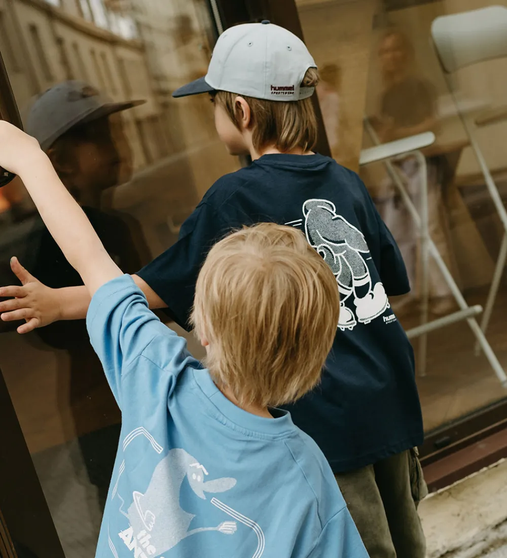 Børn Hummel Kasketter>Kasket - hmlSnap - Faded Denim/Dark Sapphire