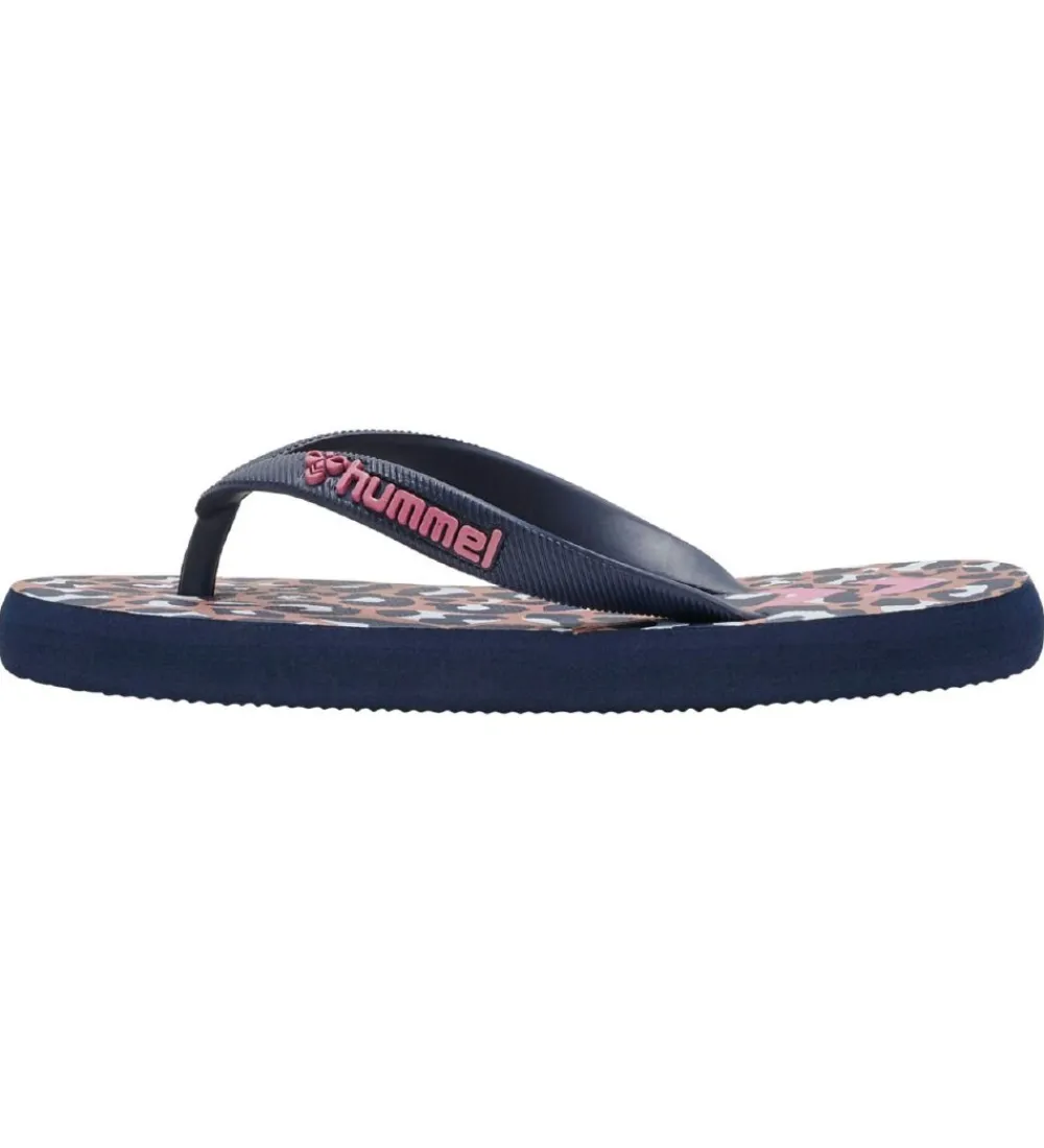 Hummel Klipklappere|Klipklapper - Flip Flop Jr. - Black Iris/Leopard