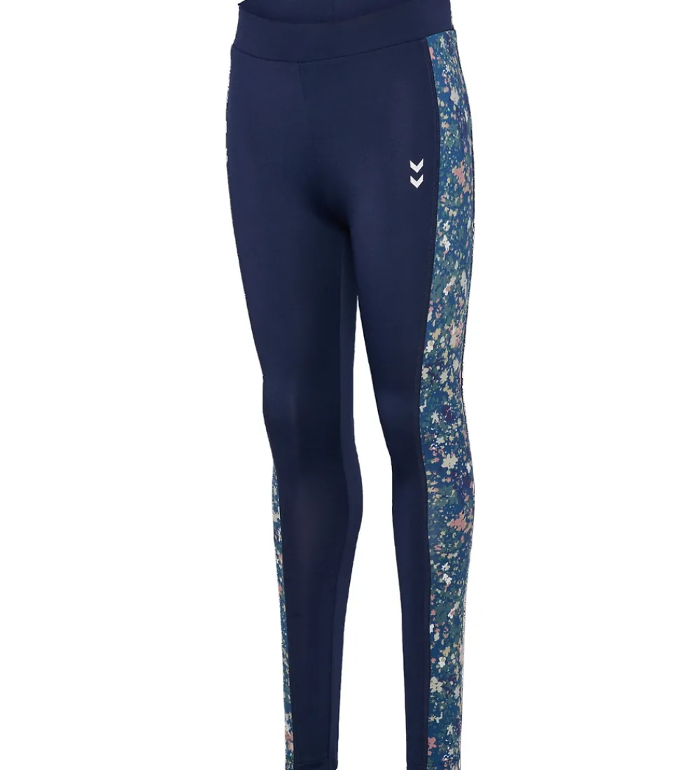 Hummel Træningsbukser|Gymnastiktøj>Leggings - HmlJR Mix - Dress Blues/Riverside