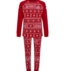 Børn Hummel Nattøj>Nattøj - 2-delt - hmlDBU Fan XMAS Pyjamas - Tango Red