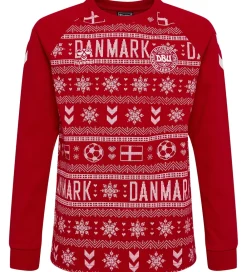 Børn Hummel Nattøj>Nattøj - 2-delt - hmlDBU Fan XMAS Pyjamas - Tango Red