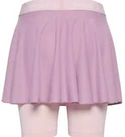 Børn Hummel Nederdele|Nederdel m. Cykelshorts - HmlJR Gym - Lavender Mist