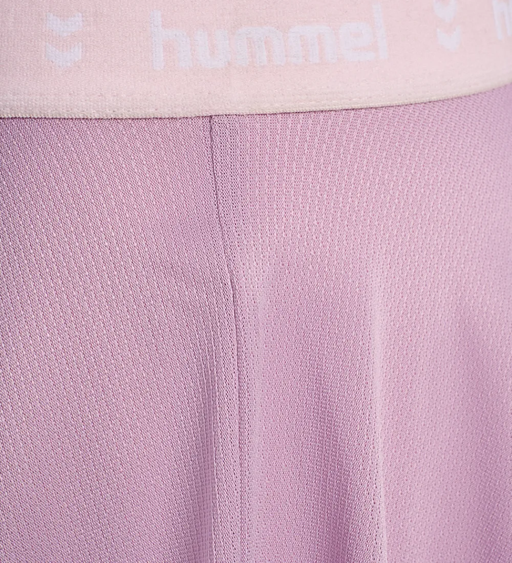 Børn Hummel Nederdele|Nederdel m. Cykelshorts - HmlJR Gym - Lavender Mist