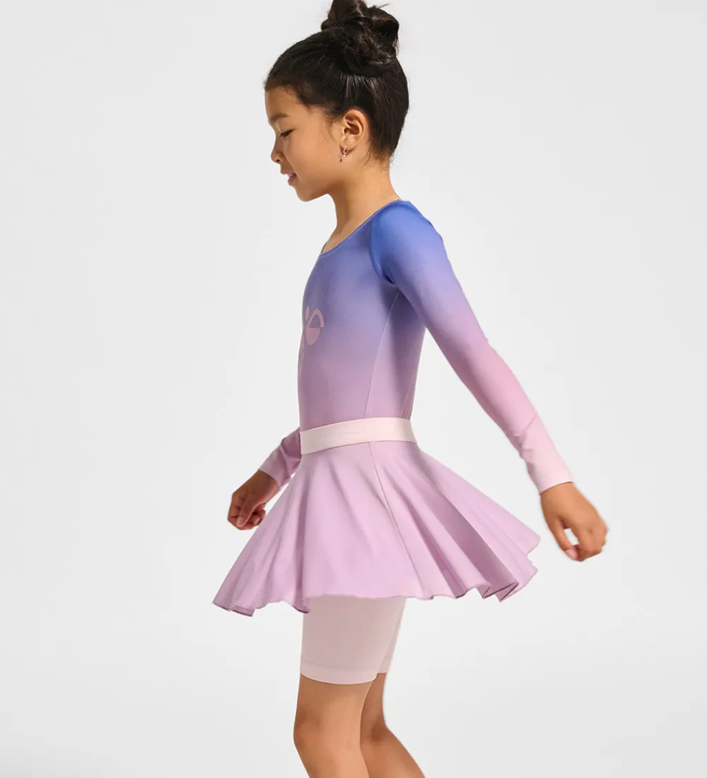 Børn Hummel Nederdele|Nederdel m. Cykelshorts - HmlJR Gym - Lavender Mist