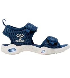Hummel Blinkesko>Sandaler m. Lys - Flash - Legion Blue