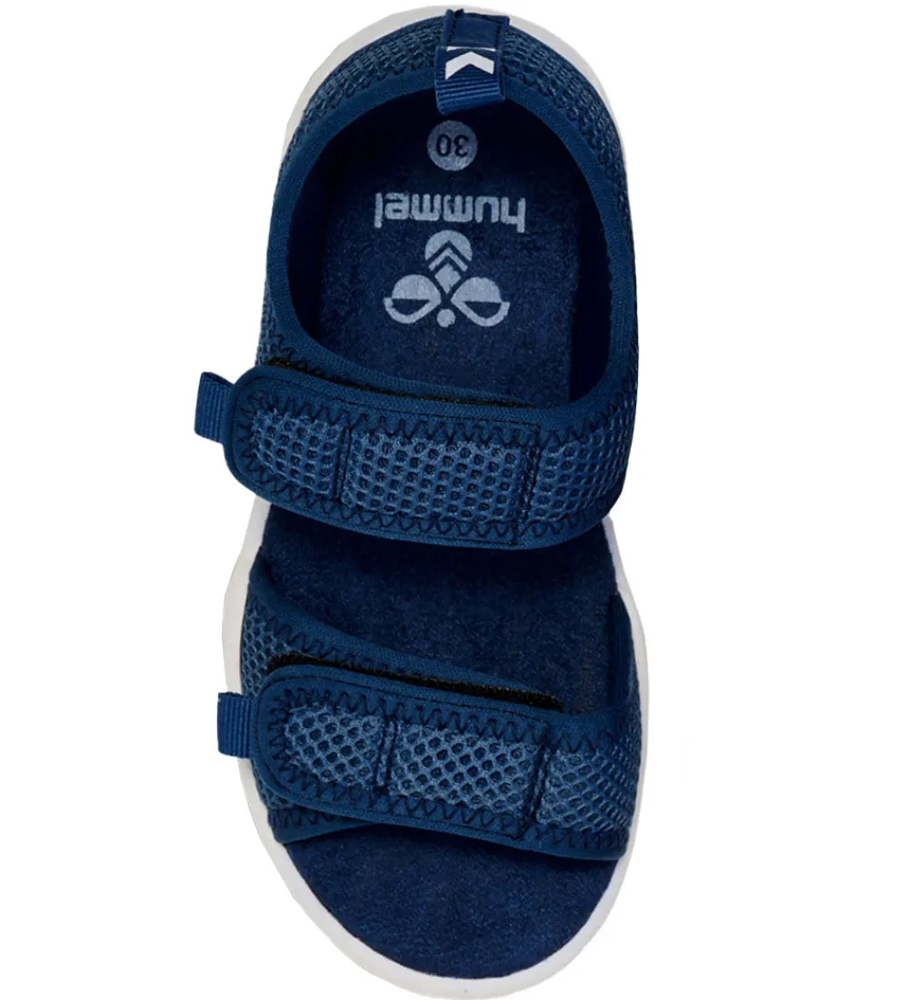 Hummel Blinkesko>Sandaler m. Lys - Flash - Legion Blue