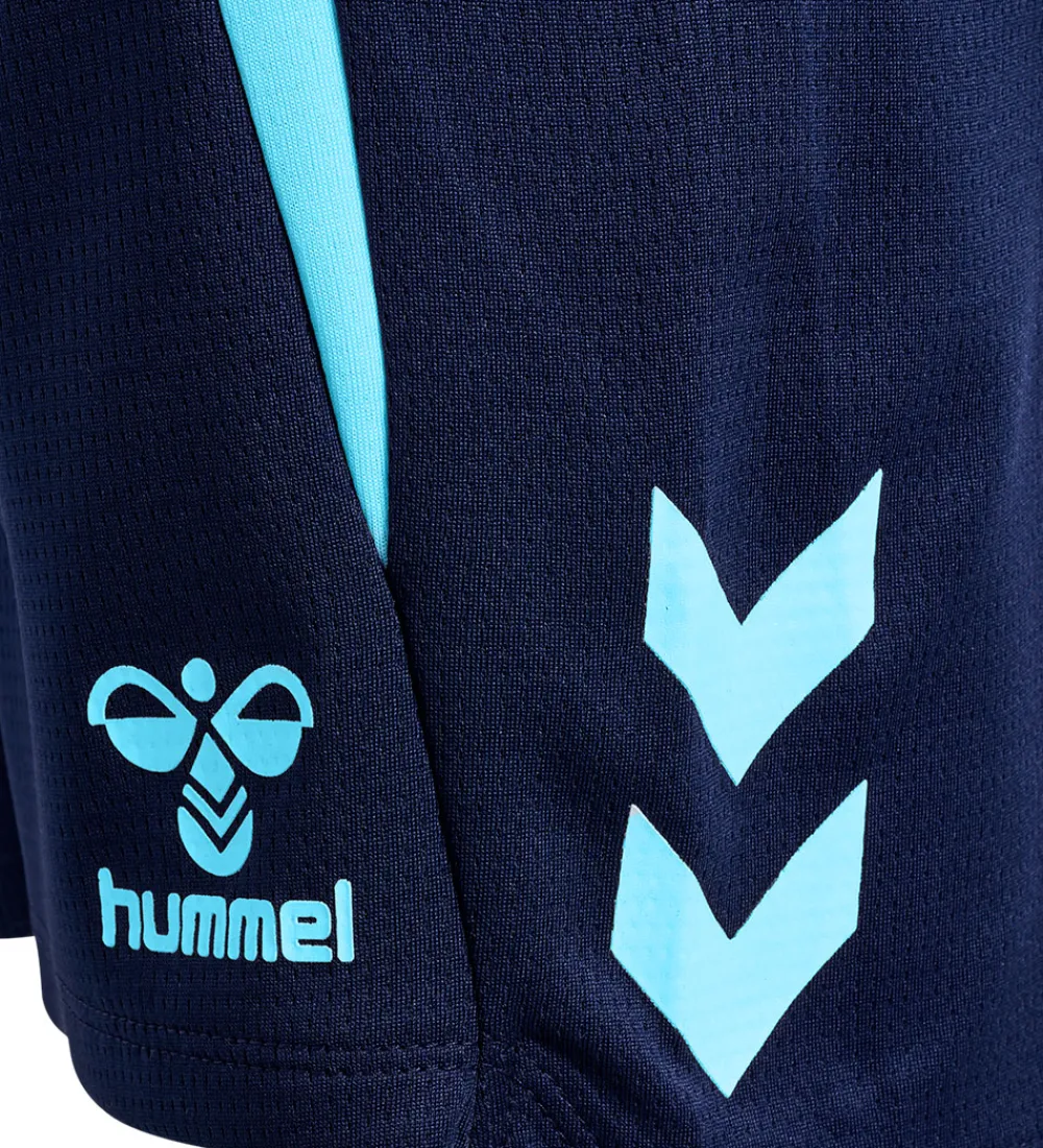 Børn Hummel Shorts Og Knickers>shorts - hmlLead 2.0 - Marine/Blue Fish