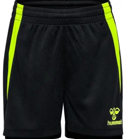Børn Hummel Shorts Og Knickers|Shorts - hmlLead 2.0 - Black/Green Gecko