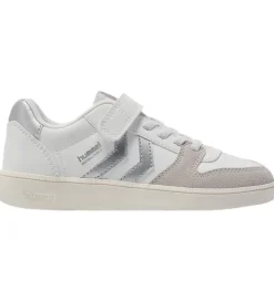 Børn Hummel Sneakers|Børnesko Og Babysko>Sko - Handball Perfekt SP JR - Hvid/Sølv