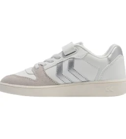 Børn Hummel Sneakers|Børnesko Og Babysko>Sko - Handball Perfekt SP JR - Hvid/Sølv